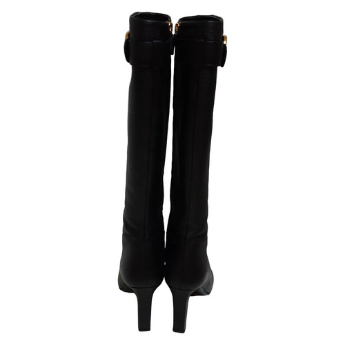Auth GUCCI - 270204 Black Leather Women's Boots - Picture 3 of 7