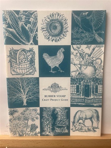 Vintage PSX 1997 Personal Stamp Exchange RUBER STAMP CRAFT PROJECT GUIDE