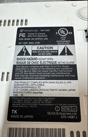Sega Dreamcast Console HKT-3020 w/ OEM Controller & Power Cord