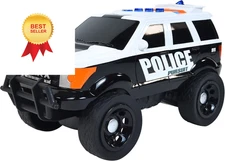 Sunny Days Entertainment Maxx Action 12’’ Large Police Car Toy – Siren... 