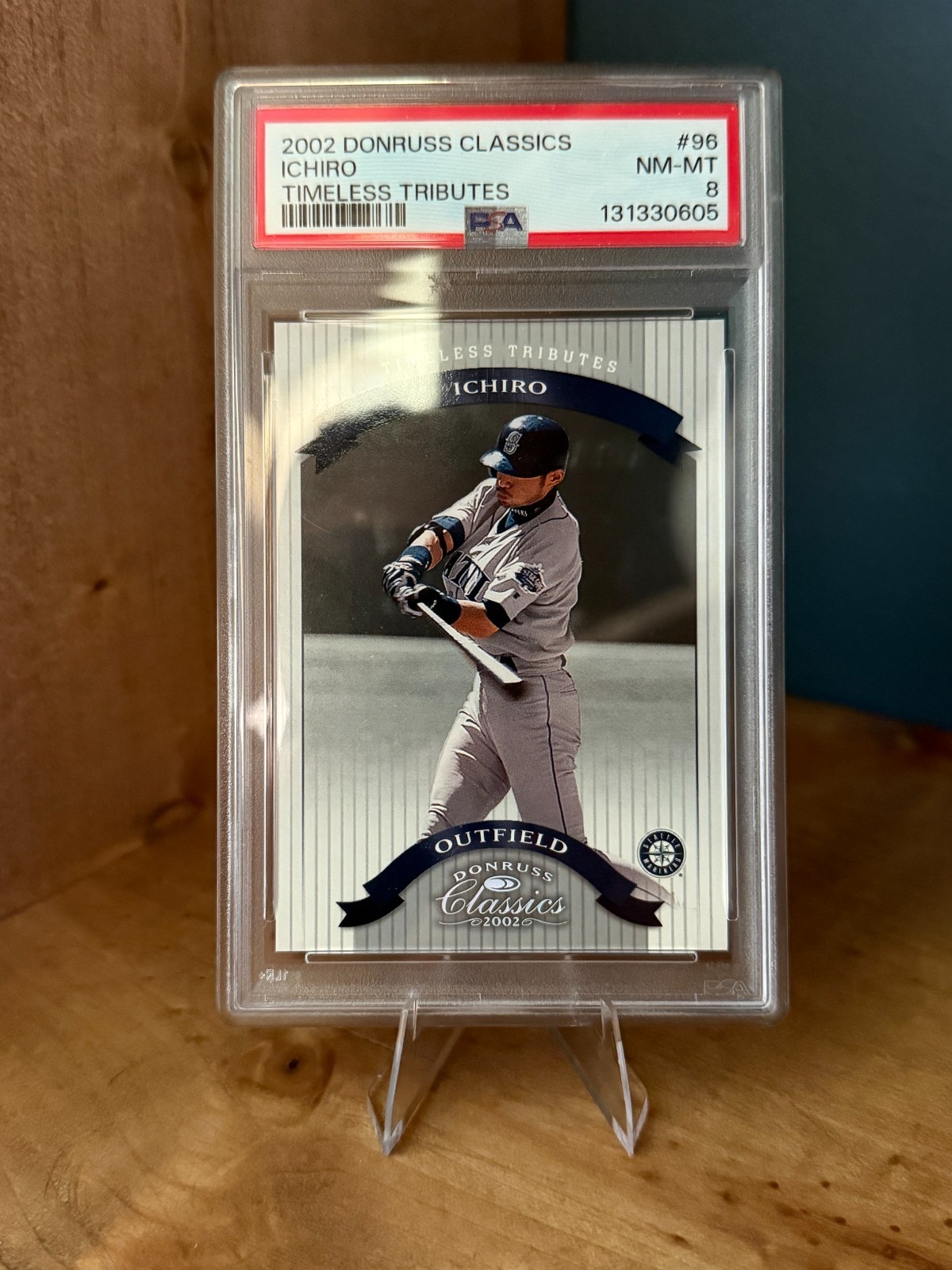 2002 Donruss Classics - Ichiro Suzuki #96 Timeless Tributes /100 PSA 8 view 3