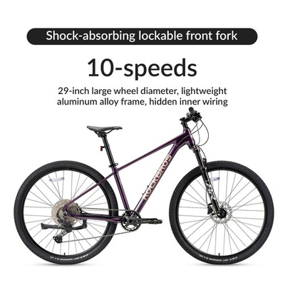#ad ROCKBROS MT400 29quot;Mountain Bike for Adult 10 Speed 21quot;Aluminium Frame Disc Brake $499.99