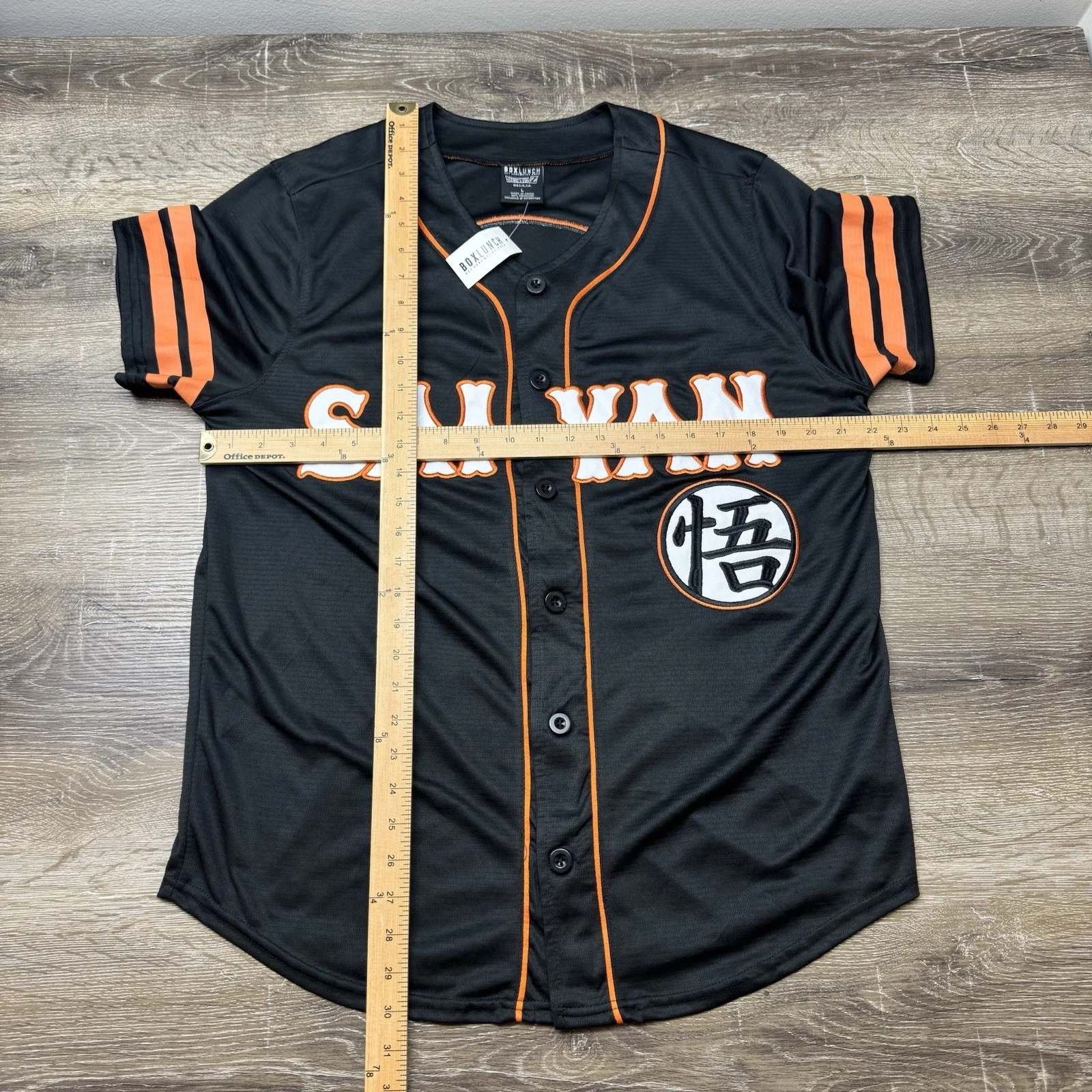 Black Baseball Jersey Saiyan Dragon Ball Z