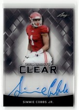 Simmie Cobbs Jr. 2018 Leaf Trinity #CA-SC1 Clear Auto