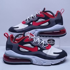 Nike Air Max 270 React - UK Size 8.5 - Trainers Grey White Red Adults 