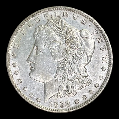 1892 Morgan Silver Dollar, AU+