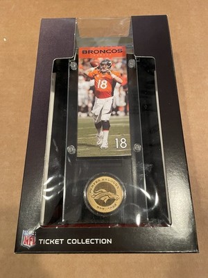 Peyton Manning Highland Mint Ticket/Coin. Factory Box! 60% Off Tees/Hat!