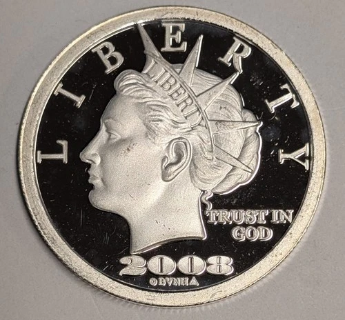 2008 NORFED $20 Liberty ~ 2/5 oz .999 Silver Fractional Round