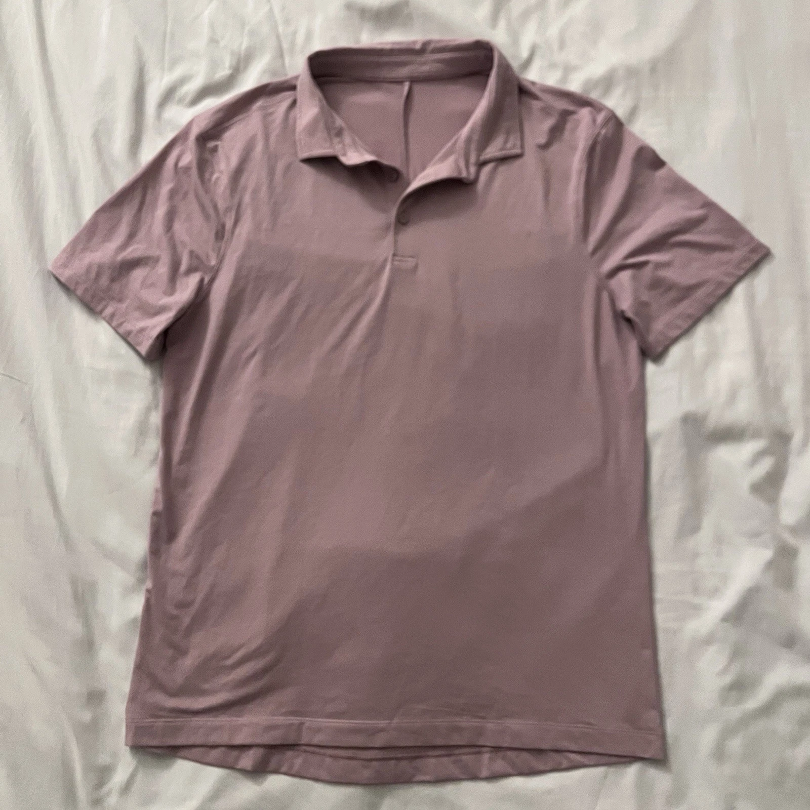 Lululemon Evolution Short-sleeve Polo Men's Size L Light Purple Athletic Office