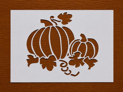 Reusable Plastic Pumpkin Stencil Template for DIY Wall Art - StencilAir