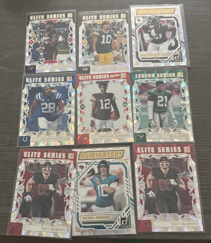 2025 Donruss Football Insert 9  Lot - Elite Series - Legend Series Dominators