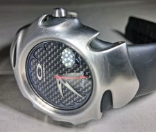 AUTHENTIC Vintage Oakley Blade Carbon Fiber Dial Silver Black Watch