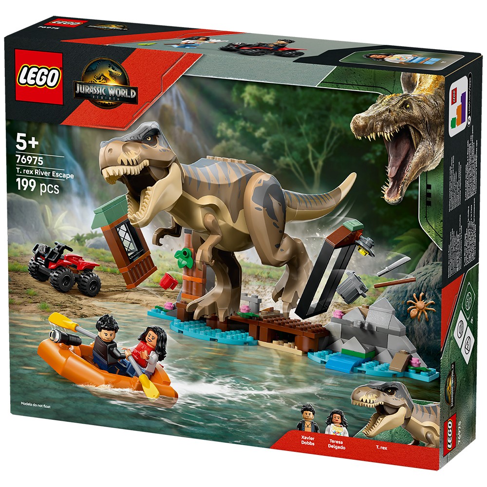 Lego Jurassic World T. Rex River Escape Toy 76975 - Image 12