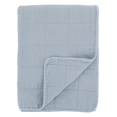 Chic Antique Aix Vintage Quilt Sky Blue