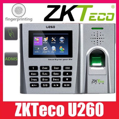 ZKTeco U260 ID/IC/ADMS Biometric Fingerprint Time Clock Attendance Terminal USB