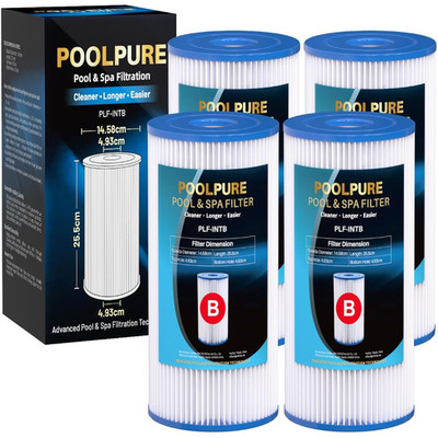 Filterkartusche Typ B 4 Stück Intex 29005E Poolfilter Ersatz