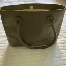 American Leather Company -Green  Leather Tote Bag