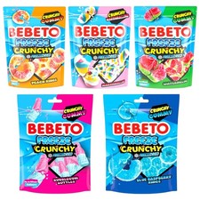 Bebeto Freeze Dried Candy Crunchy Sweets - 3 Pack - Watermelon, Peach Rings