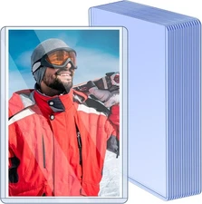 15 Pack Post Card Photo Top Loaders 4 x 6 Inches Hard Plastic Cards Sleeve Prote