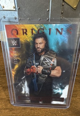 2023 Panini Chronicles WWE - Origins Roman Reigns #144 Red /199