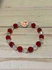 Valentine I Love You Beaded Bracelet Girls Kids Jewelry Handmade Valentine Gift