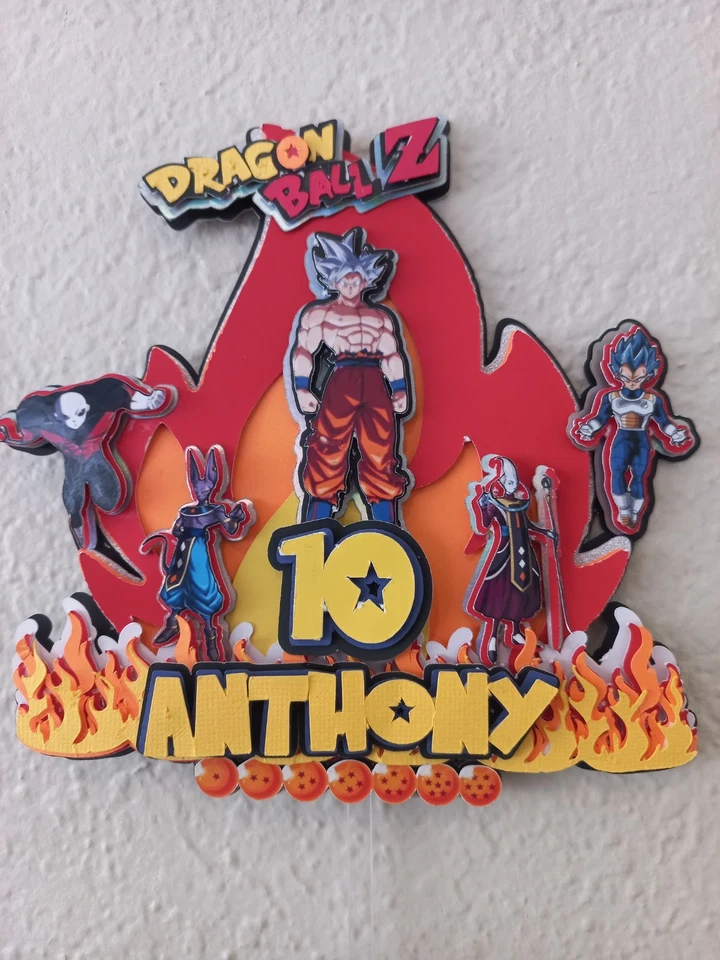 Personalizado Dragon Ball Z Super Cake Topper Foto 3 de 4
