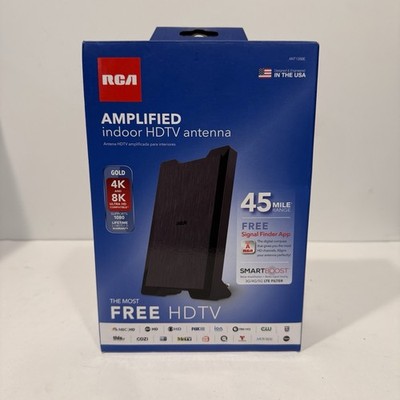 RCA ANT1268E Indoor HDTV Antenna 45 Mile Range Digital TV Open Box