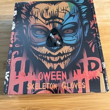 STONCH - HALLOWEEN LED MASK AND SKELETON GLOVES NEW IN BOX