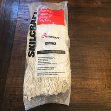 Skillcraft GOVT Mop Head Replacement 4 PLY Cut End Cotton Narrow Band Made USA