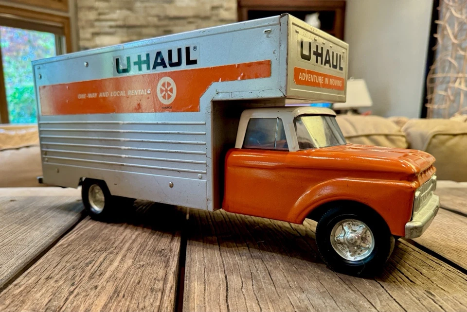 Camión de caja de acero prensado vintage Nylint U-Haul U-Mover años 60 #8410 Foto 2 de 4
