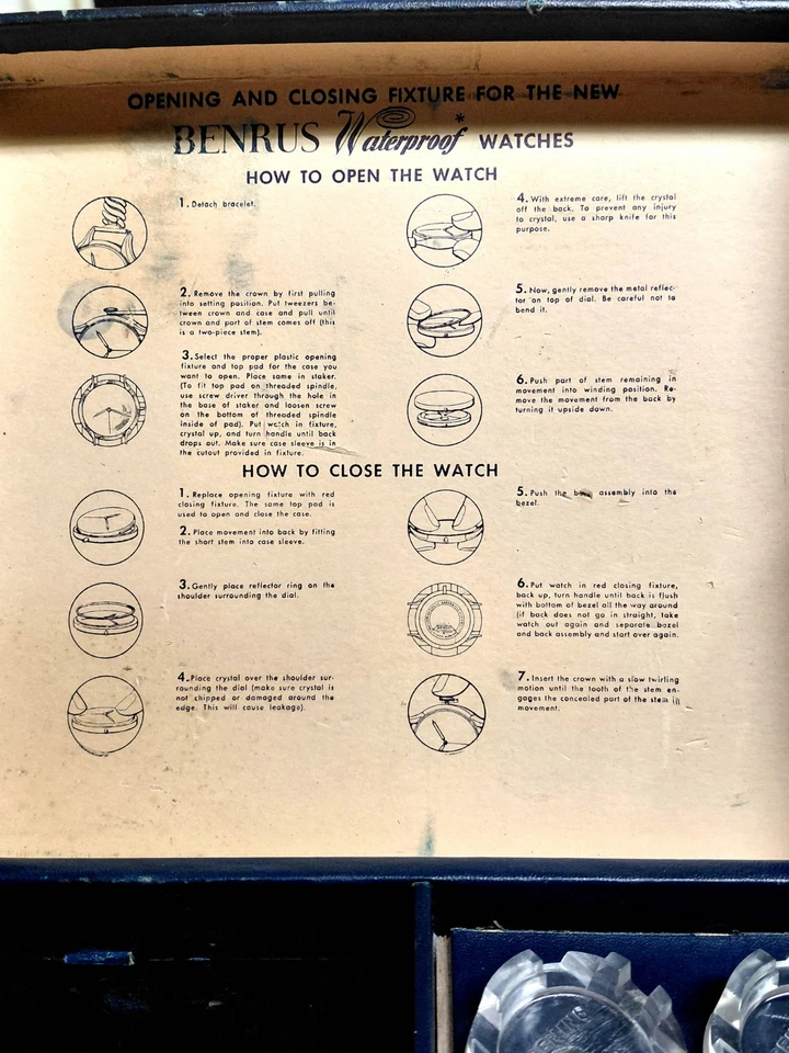 Reloj Benrus Impermeable Vintage Prensa Cristal Foto 2 de 4