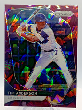 2020 Panini Prizm Tim Anderson Burgundy Cracked Ice Prizm #161