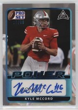 2021 Leaf Pro Set Power Base Platinum Spectrum Foil 17/99 Kyle McCord Auto 0b2