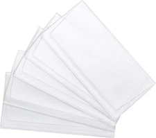 Set of 5 Heavy Duty Vinyl Checkbook Protector/Divider Trifold Wallet Inserts Mad