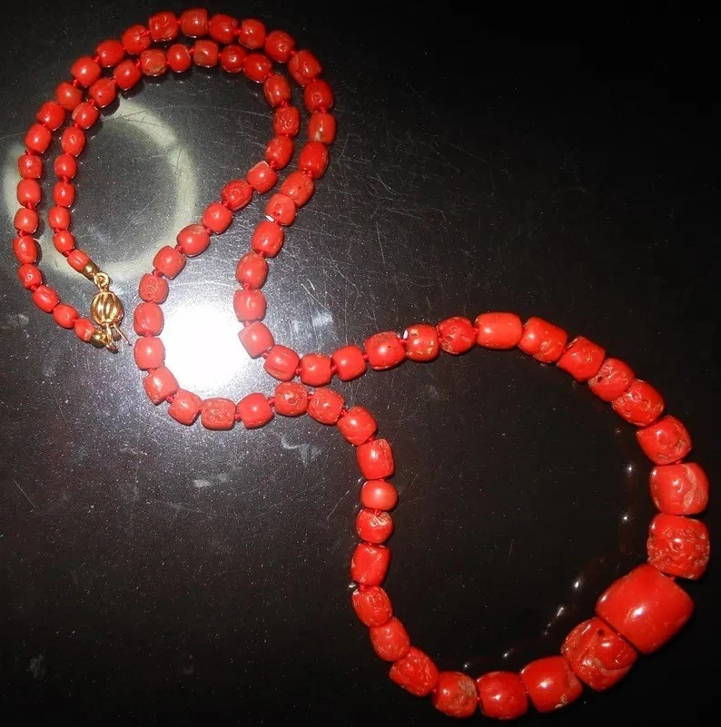 Ciondolo Cuore Fatto A Mano In ORO 18 Carati E Corallo Rosso Di Sardegna OFFERTA A TEMPO - Foto 3