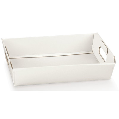 Cesto bianco Vassoio per bomboniere da 40 x 30 x 12 cm