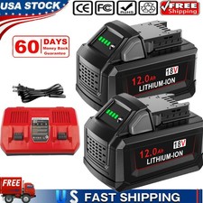 12.0ah For Milwaukee For M18 18V Extended Capacity Battery Replacement Battery