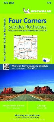 Michelin Four Corners Map (Michelin Maps) by Michelin [Sheet map, folded]