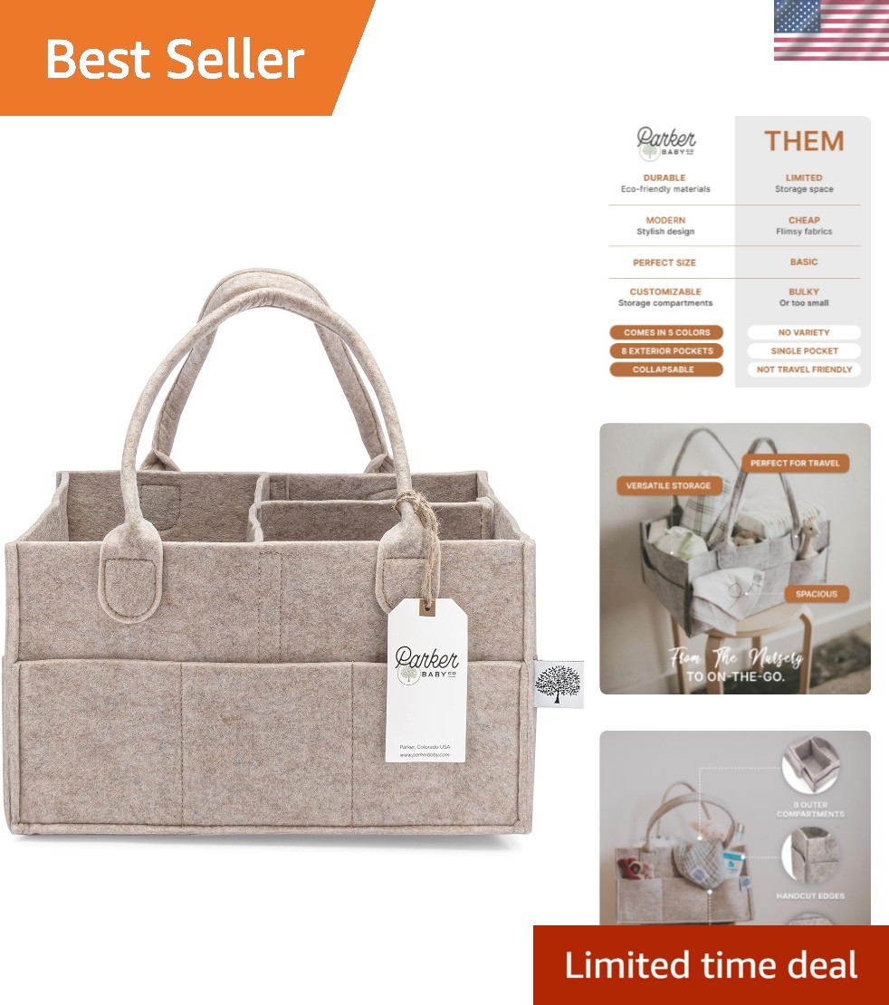 Caddy - Nursery Storage Bin And Car Organizer For Diapers ..
