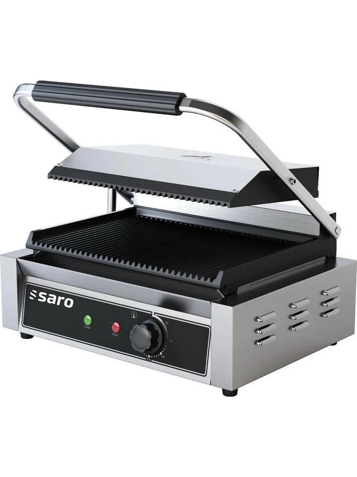 Saro 443-1000 PG 1 griglia elettrica a Contatto, Argento - Immagine 2 di 4