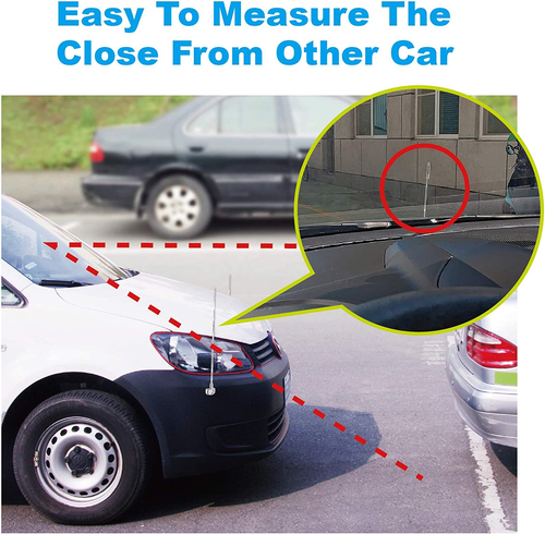 2-Pack Car Bumper Corner Antenna Pole Adjust Driving Parking Marker Protector fo - Picture 4 of 12