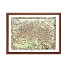 Old Map of Birmingham 1923 - Vintage England Art Wall Decor