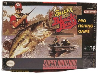Super Black Bass Pro Fishing Game, For Super Nintendo Ent. System, Vintage 1991