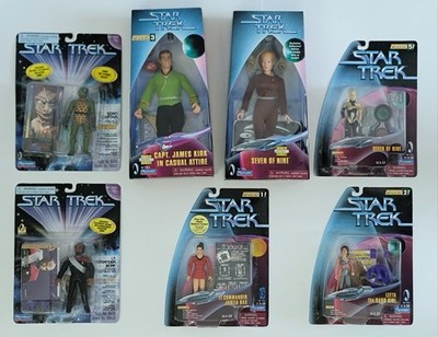 STAR TREK PLAYMATES 9'' & 4.5'' ACTION FIGURE LOT - All Unopened! Kirk Gorn + More