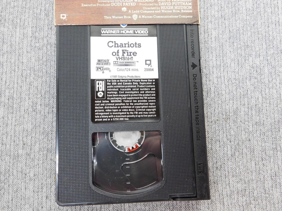 Vintage Chariots of Fire VHS 1981 124 Min Warner Home Video Dolby Surround NTSC - Image 4 of 4