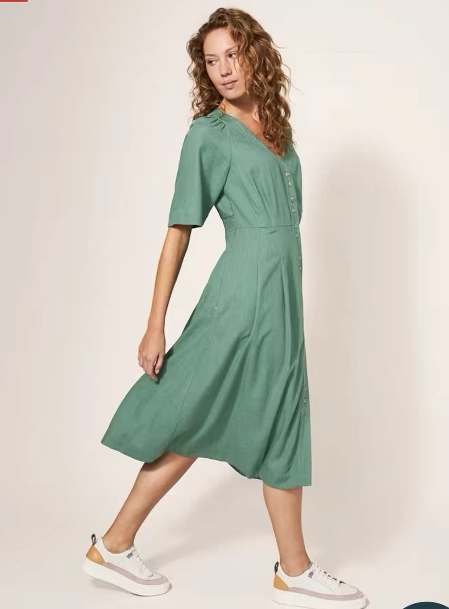 maxi linen dresses uk Darling Linen Maxi Dress - Sage main image 1