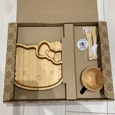 FUNFAM Hello Kitty Kids Tableware Set New Unused Kitchen Child Plate