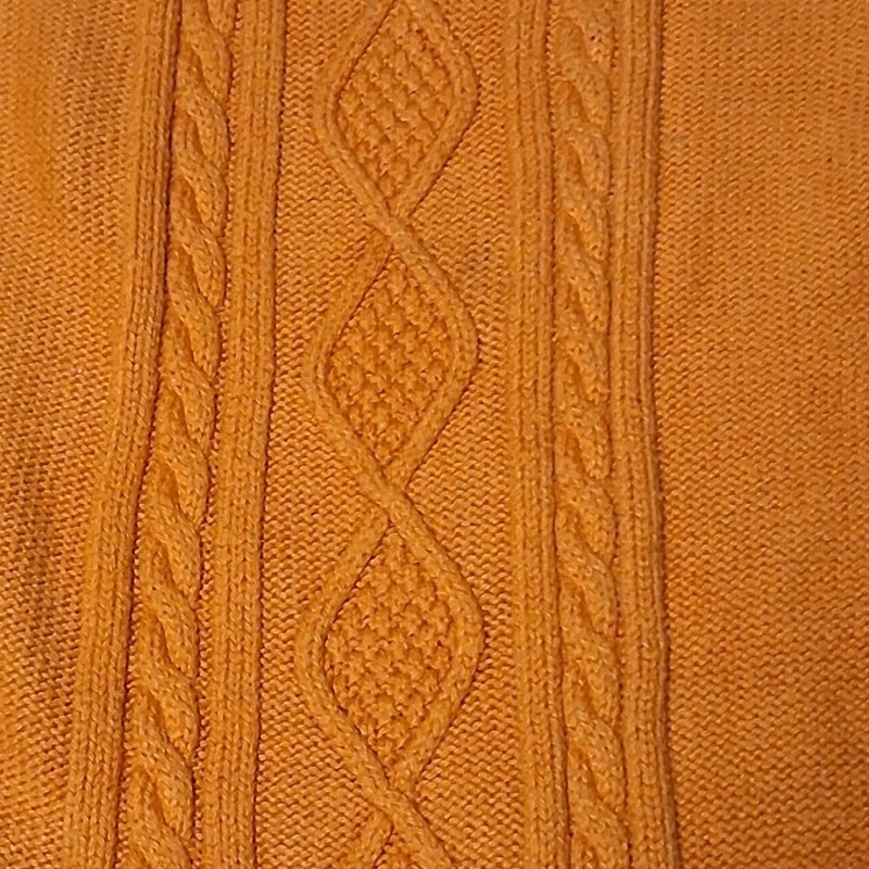 Vestido Suéter Naranja Mezcla Algodón Vintage Niñas Talla 7 Lazo Otoño Familia Foto 2 de 4