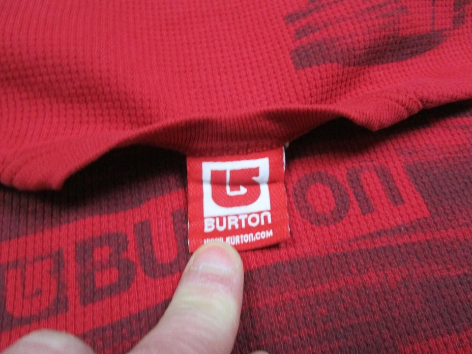Camiseta térmica vintage Y2K Burton para hombre (S) manga larga snowboard exterior Foto 4 de 4
