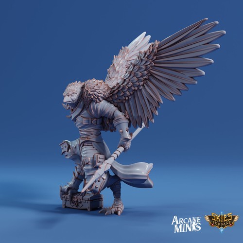Aarakocra Fighter Ranger Hunter Dungeons and Dragons Arcane Minis D&D Mini 1 - Picture 3 of 4